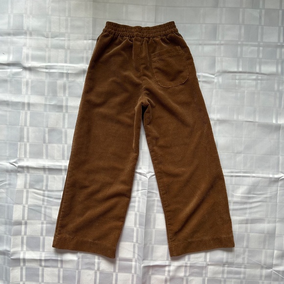 Zara Kids Brown High Waist Wide Leg Brown Corduroy Pants - Picture 14 of 16